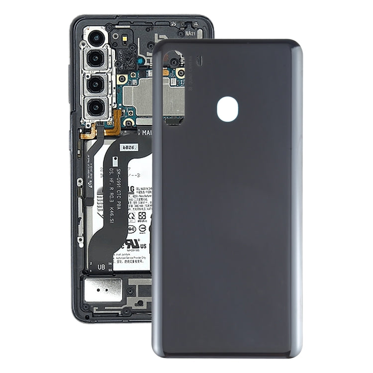 For Samsung Galaxy A21 SM-A215 Battery Back Cover (Black)