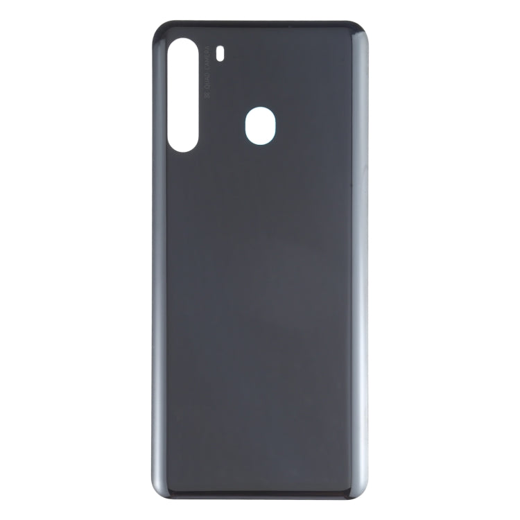 For Samsung Galaxy A21 SM-A215 Battery Back Cover (Black)