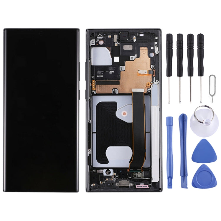 Original Super AMOLED LCD Screen for Samsung Galaxy Note20 Ultra 4G Digitizer Full Assembly With Frame