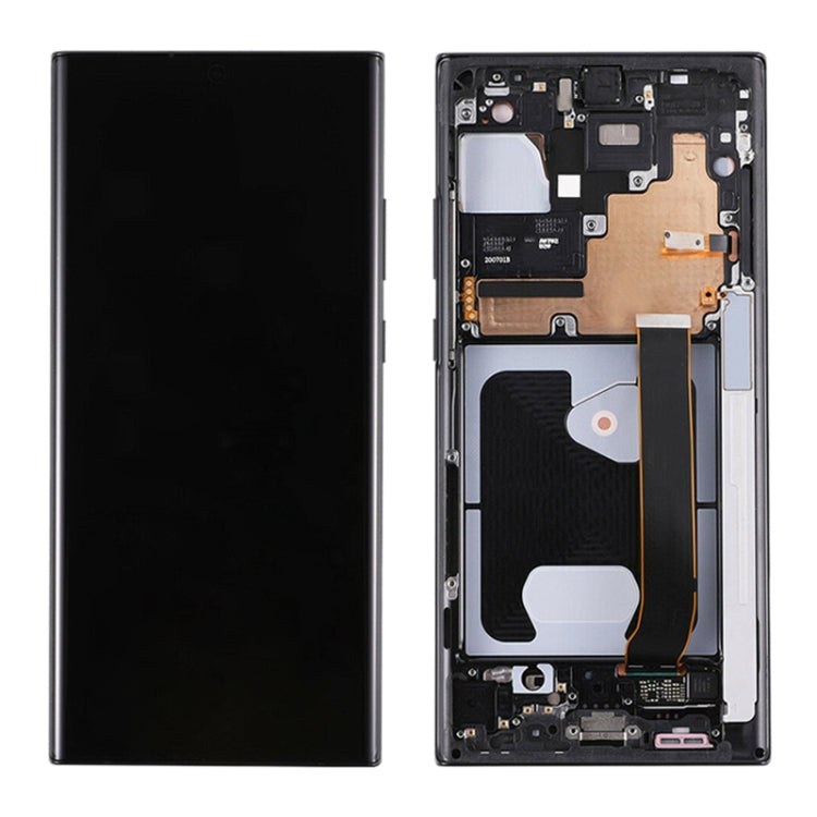 Original Super AMOLED LCD Screen for Samsung Galaxy Note20 Ultra 4G Digitizer Full Assembly With Frame