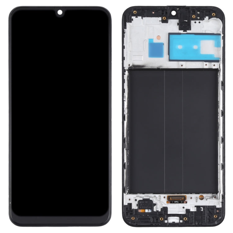 Original Super AMOLED LCD Screen and Digitizer Full Assembly with Frame (Black)