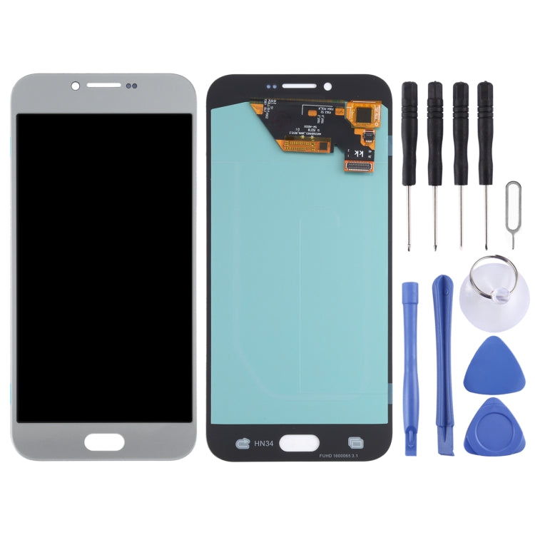 OLED LCD Screen for Samsung Galaxy A8 (2016) SM-A810 With Digitizer Full Assembly (Silver)