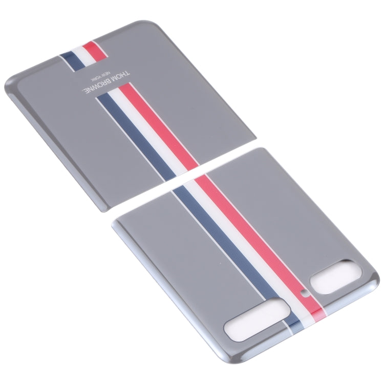 For Samsung Galaxy Z Flip 4G SM-F700 Glass Battery Back Cover