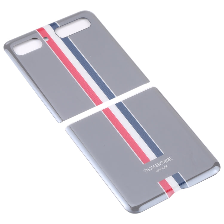 For Samsung Galaxy Z Flip 4G SM-F700 Glass Battery Back Cover