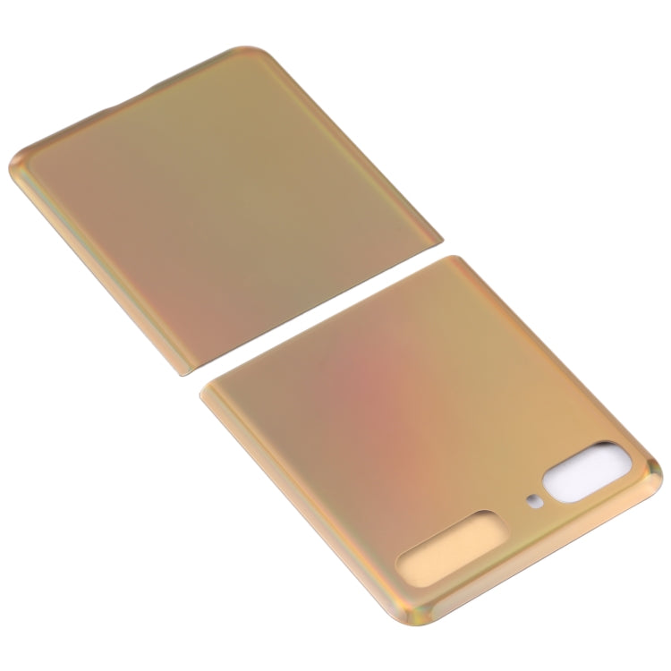 For Samsung Galaxy Z Flip 4G SM-F700 Glass Battery Back Cover