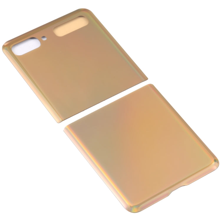 For Samsung Galaxy Z Flip 4G SM-F700 Glass Battery Back Cover