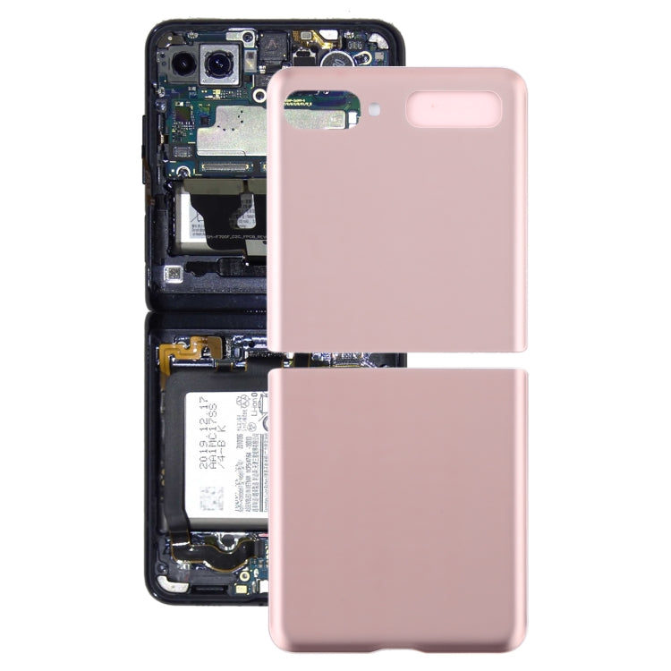 For Samsung Galaxy Z Flip 5G SM-F707B Glass Battery Back Cover