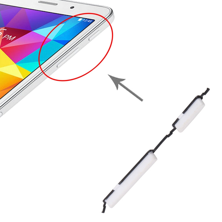 For Samsung Galaxy Tab 4 7.0 SM-T230/T231 Power Button and Volume Control Button(White)