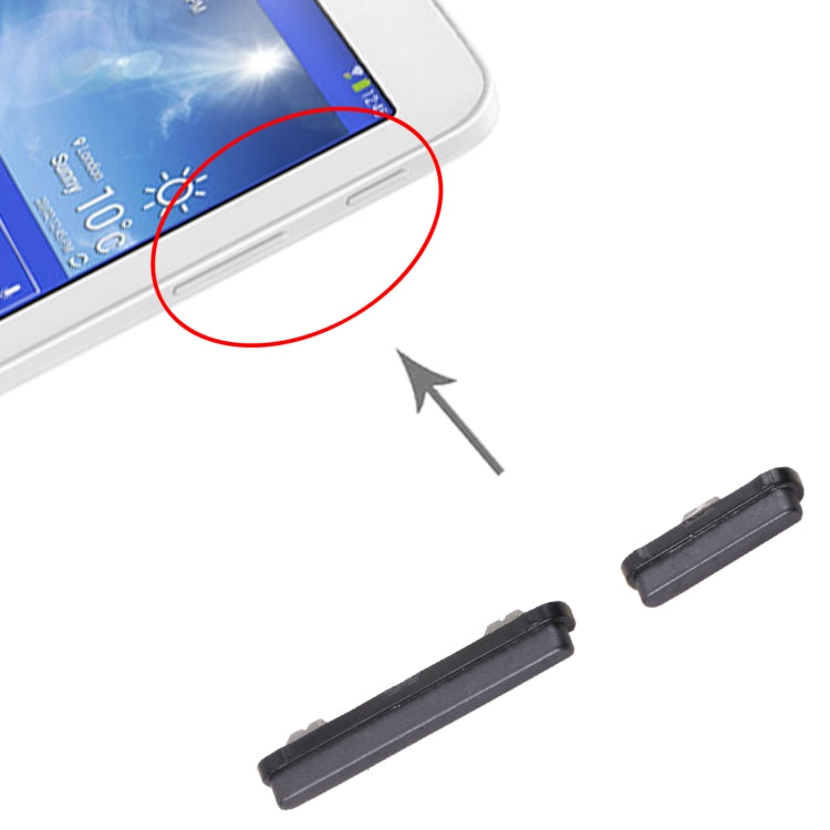 Power Button and Volume Control Button for Samsung Galaxy Tab 3 Lite 7.0 SM-T110/T111(Black)