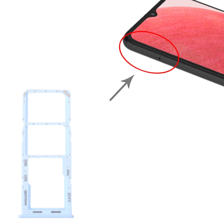 For Samsung Galaxy A13 SM-A135 Original SIM Card Tray + SIM Card Tray + Micro SD Card Tray