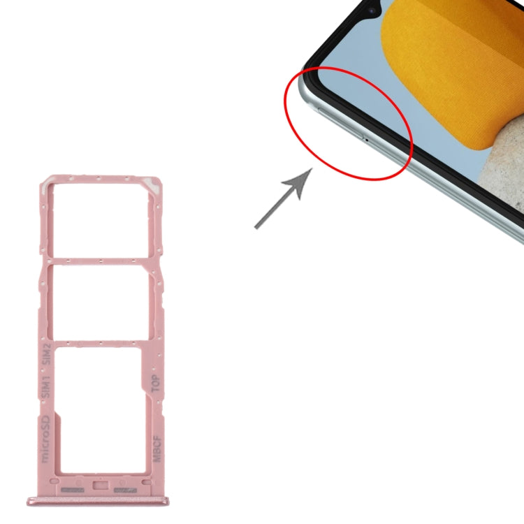 For Samsung Galaxy M23 SM-M236B Original SIM Card Tray + SIM Card Tray + Micro SD Card Tray