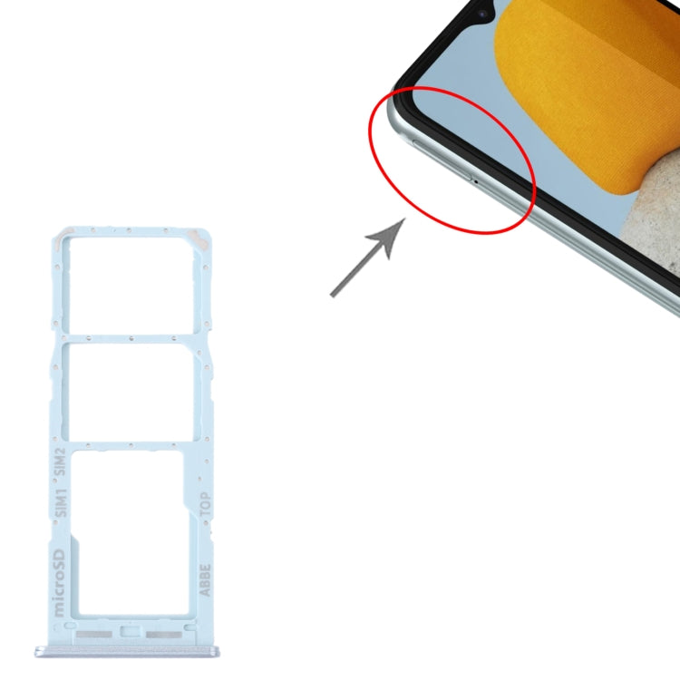 For Samsung Galaxy M23 SM-M236B Original SIM Card Tray + SIM Card Tray + Micro SD Card Tray