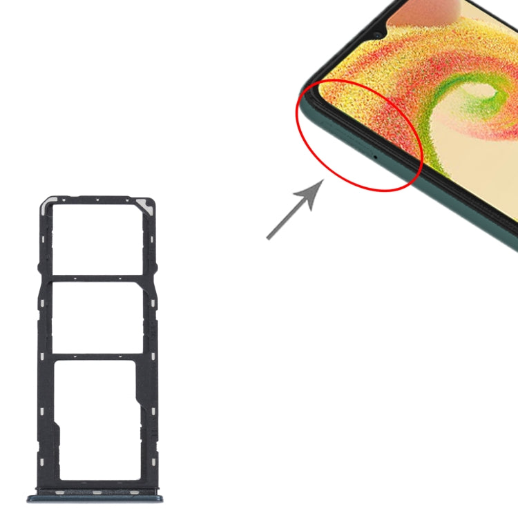 For Samsung Galaxy A04 SM-A045F Original SIM Card Tray + SIM Card Tray + Micro SD Card Tray