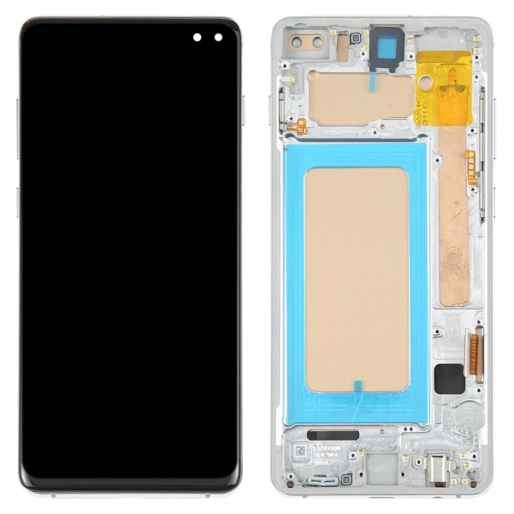TFT LCD Screen For Samsung Galaxy S10+ SM-G975 Digitizer Full Assembly with Frame,Not Supporting Fingerprint Identification