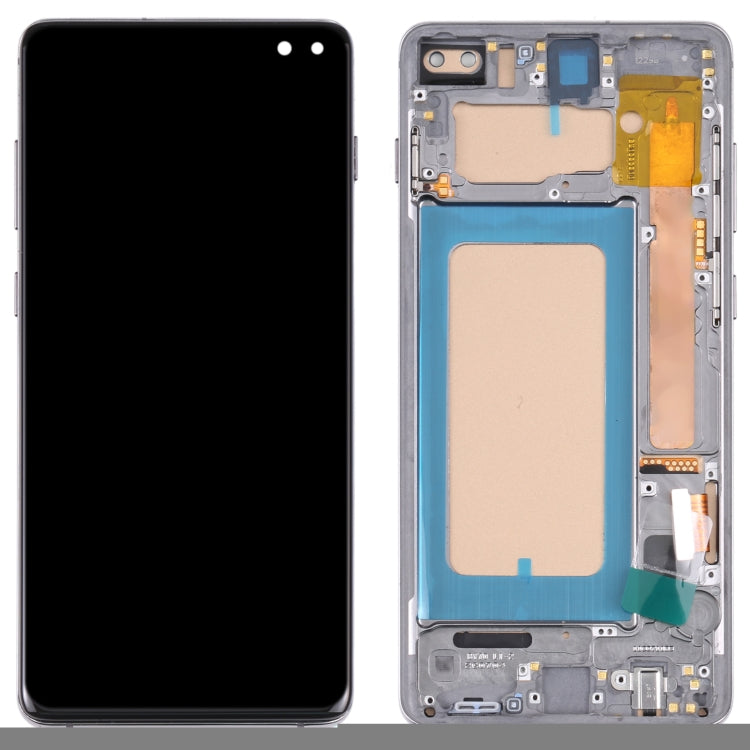 TFT LCD Screen For Samsung Galaxy S10+ SM-G975 Digitizer Full Assembly with Frame,Not Supporting Fingerprint Identification