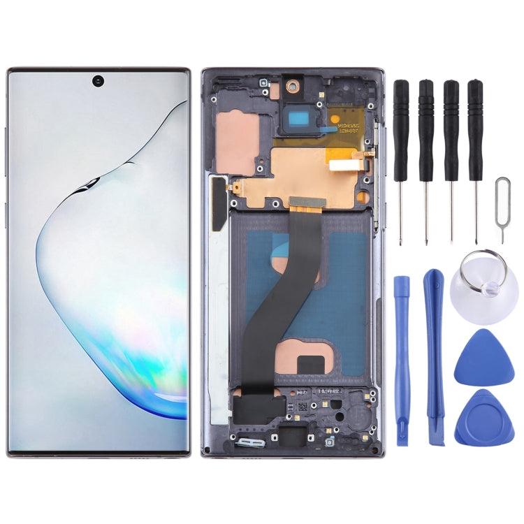 TFT LCD Screen For Samsung Galaxy Note10 SM-N970 Digitizer Full Assembly with Frame,Not Supporting Fingerprint Identification