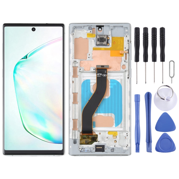 TFT LCD Screen For Samsung Galaxy Note10 SM-N970 Digitizer Full Assembly with Frame,Not Supporting Fingerprint Identification