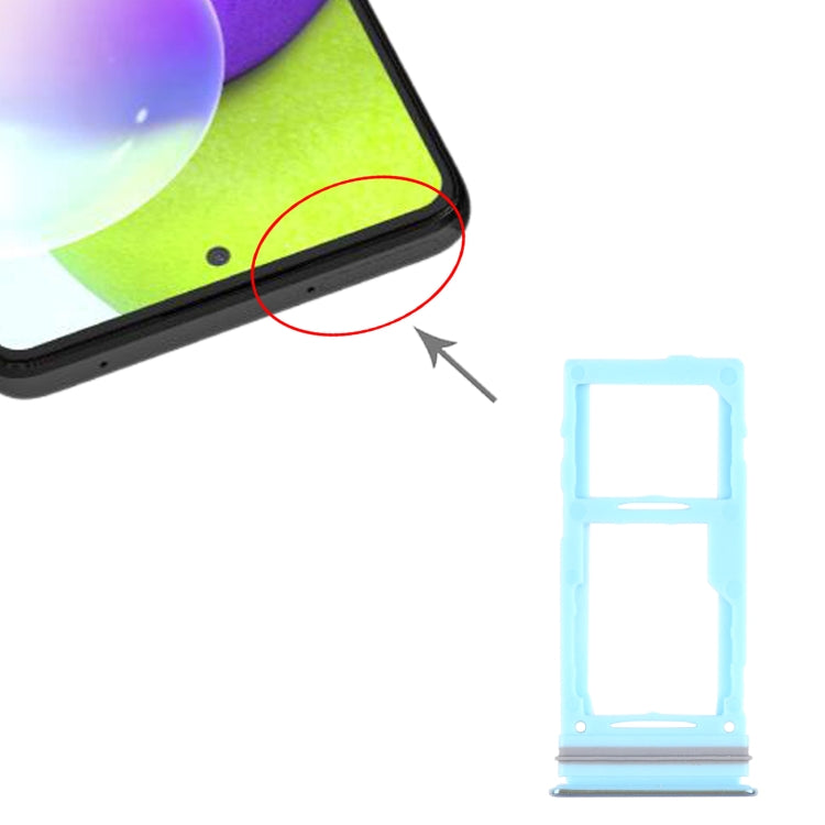 For Samsung Galaxy A72 SM-A725 SIM Card Tray + SIM Card Tray / Micro SD Card Tray
