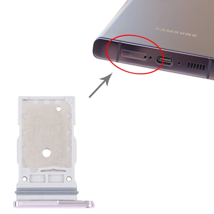 For Samsung Galaxy S23 Ultra SM-S918B Original SIM Card Tray + SIM Card Tray