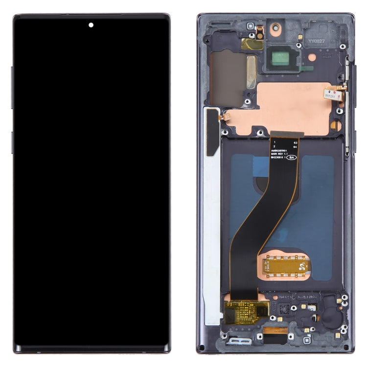 OLED LCD Screen For Samsung Galaxy Note10 SM-N970F Digitizer Full Assembly With Frame (Black)