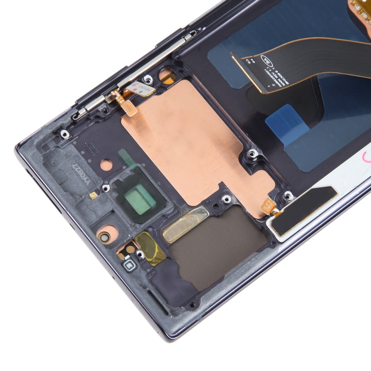 OLED LCD Screen For Samsung Galaxy Note10 SM-N970F Digitizer Full Assembly With Frame (Black)