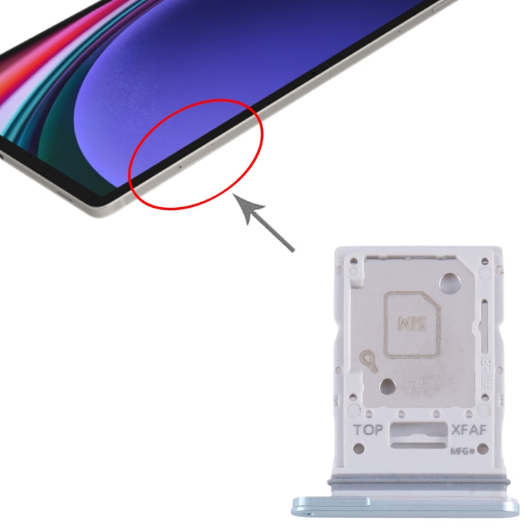 Original SIM + Micro SD Card Tray for Samsung Galaxy Tab S9+