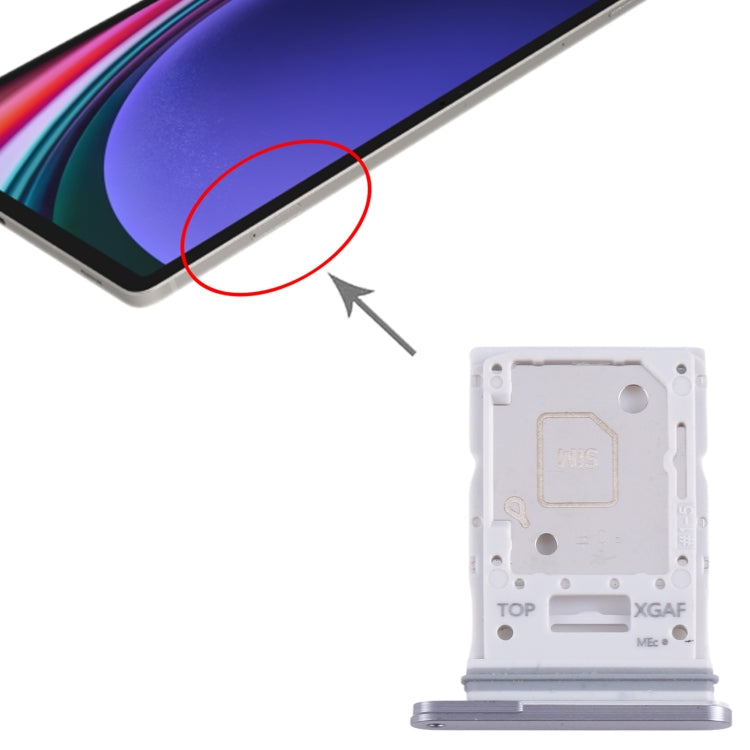 For Samsung Galaxy Tab S9 Ultra 5G SM-X916 Original SIM + Micro SD Card Tray