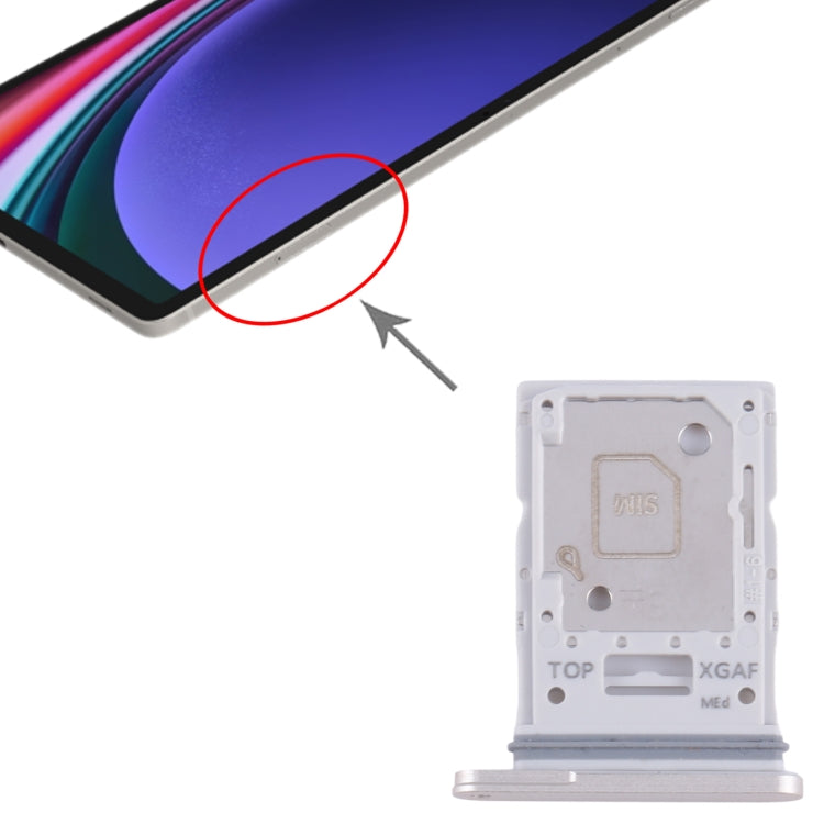 For Samsung Galaxy Tab S9 Ultra 5G SM-X916 Original SIM + Micro SD Card Tray