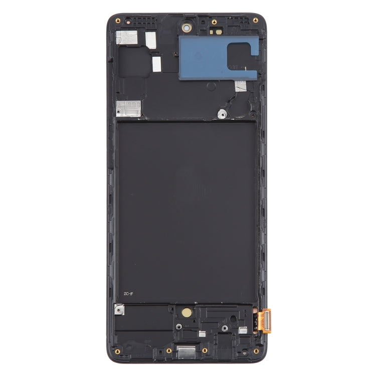 For Samsung Galaxy A71 4G SM-A715F 6.43 inch OLED LCD Screen Digitizer Full Assembly with Frame  - Black