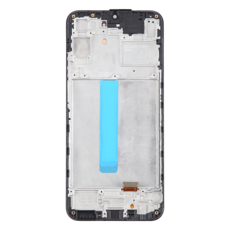 For Samsung Galaxy A25 SM-A256B 6.43 inch OLED LCD Screen Digitizer Full Assembly with Frame  - Black