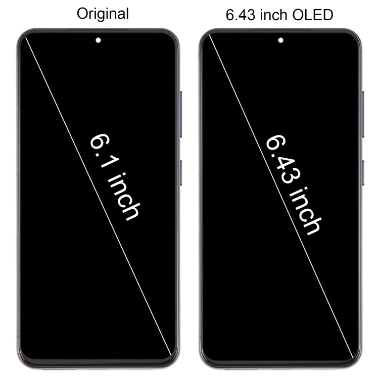 For Samsung Galaxy S23 SM-S911B 6.43 inch US Version OLED LCD Screen Digitizer Full Assembly with Frame  - Black