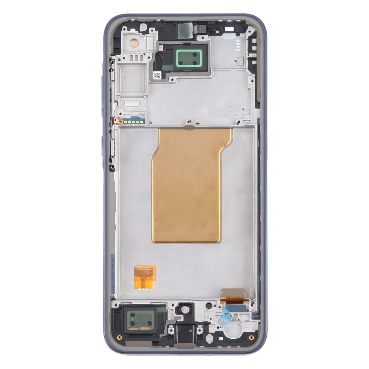 For Samsung Galaxy A35 SM-A356B 6.43 inch OLED LCD Screen Digitizer Full Assembly with Frame - Dark Blue