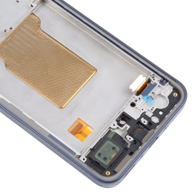 For Samsung Galaxy A35 SM-A356B 6.43 inch OLED LCD Screen Digitizer Full Assembly with Frame - Dark Blue