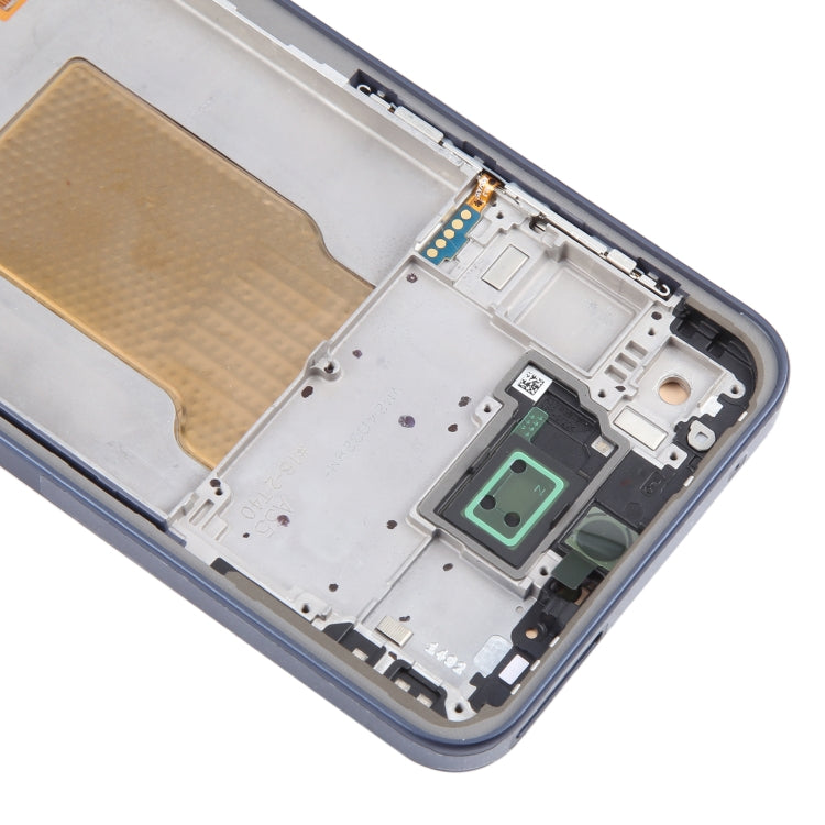 For Samsung Galaxy A35 SM-A356B 6.43 inch OLED LCD Screen Digitizer Full Assembly with Frame - Dark Blue
