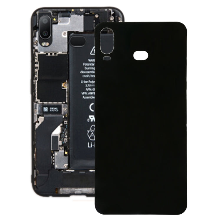 For Galaxy A6s Back Cover (Black)