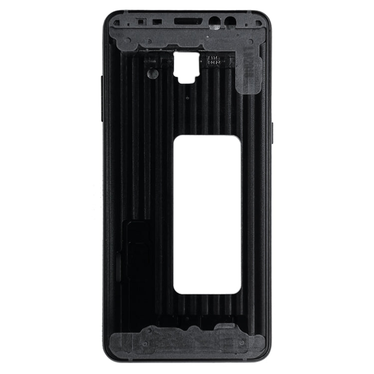 For Galaxy A8+ (2018), A730F, A730F/DS Front Housing LCD Frame Bezel Plate (Black)