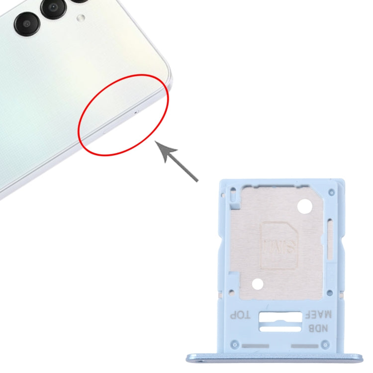 For Samsung Galaxy M15 SM-M156B Original SIM Card Tray + SIM Card Tray / Micro SD Card Tray