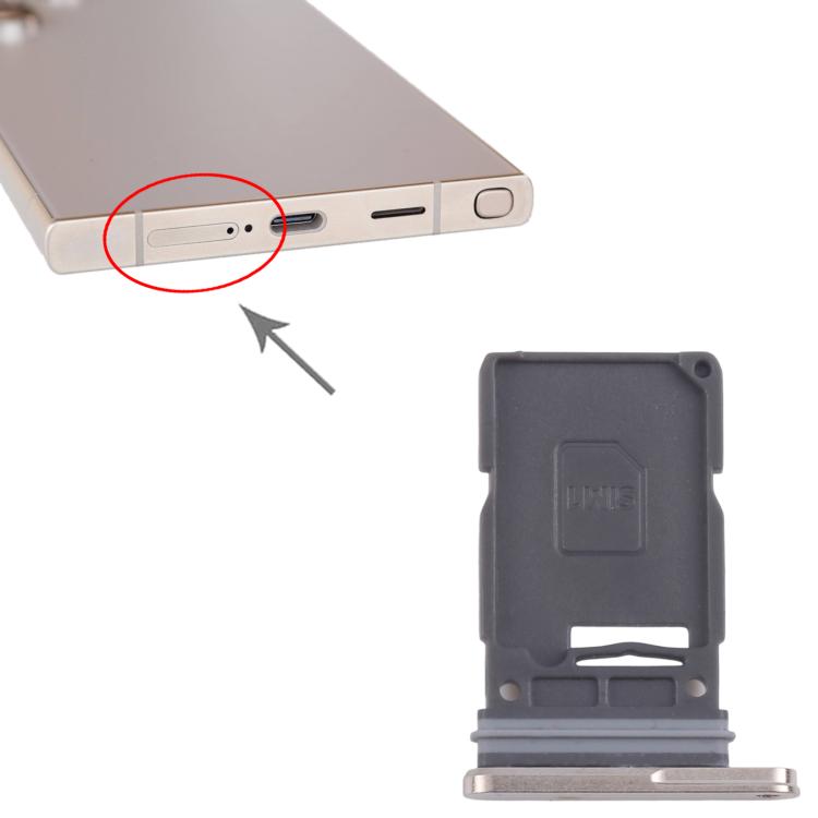 For Samsung Galaxy S24 Ultra 5G Original SIM Card Tray