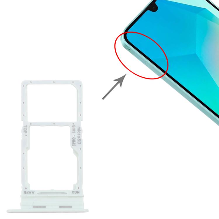 For Samsung Galaxy A16 SM-A165F Original SIM Card Tray + SIM / Micro SD Card Tray