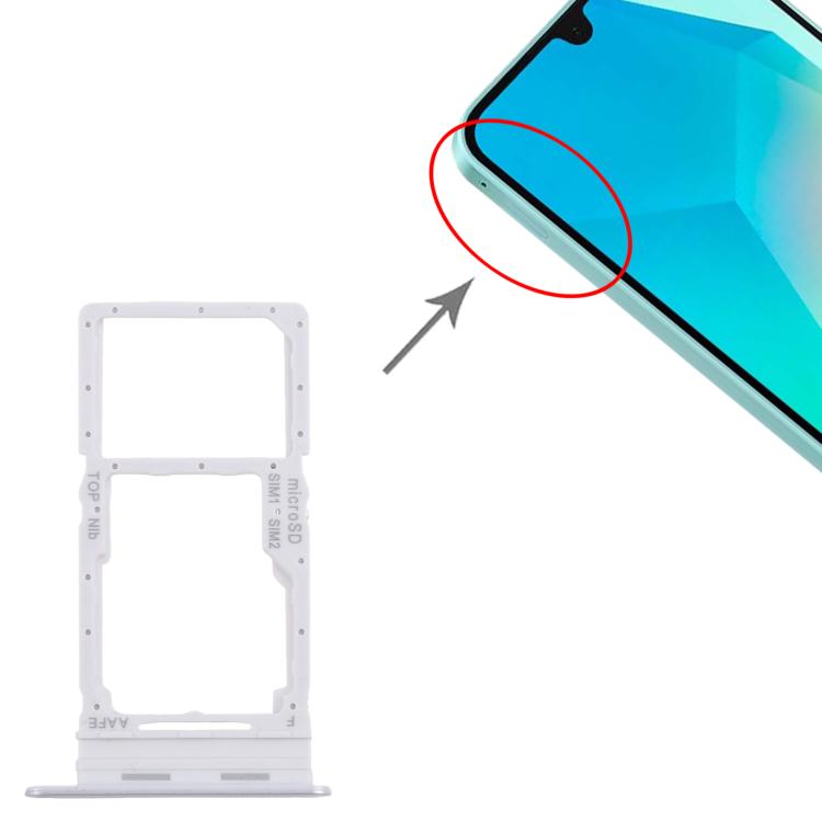 For Samsung Galaxy A16 SM-A165F Original SIM Card Tray + SIM / Micro SD Card Tray