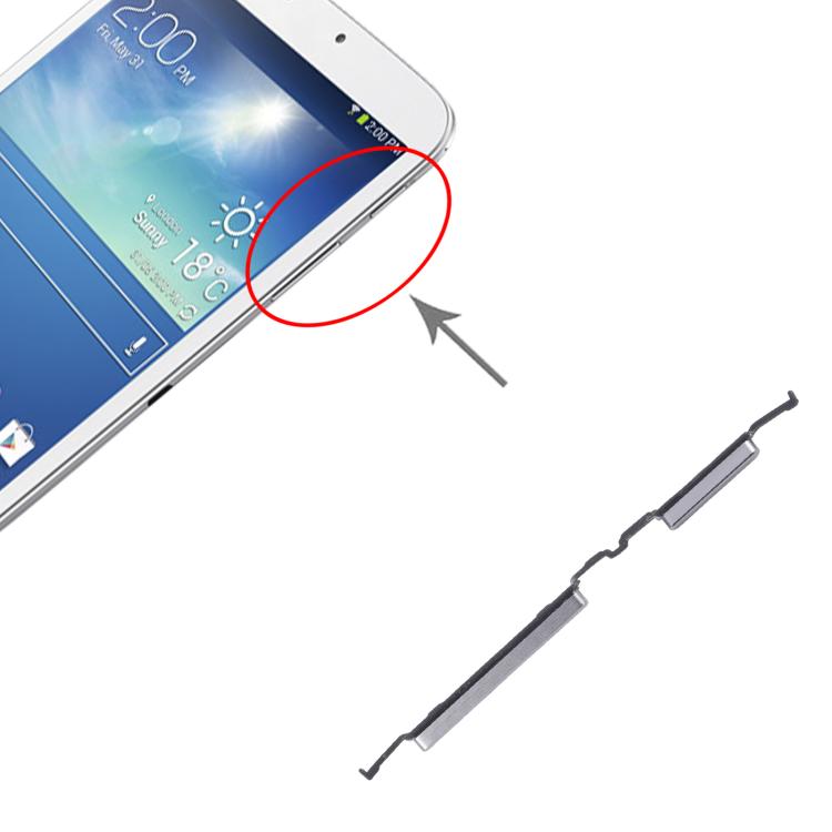 For Samsung Galaxy Tab 3 8.0 SM-T310/T311/T315 Original Power Button and Volume Control Button  - Silver