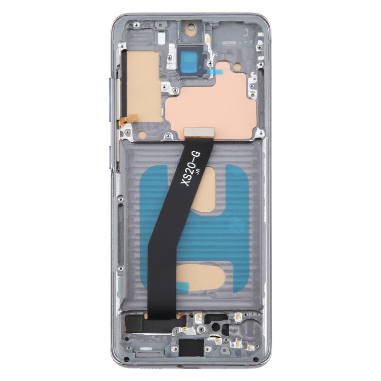 For Samsung Galaxy S20 5G SM-G981B TFT LCD Screen Digitizer Full Assembly with Frame  - Grey