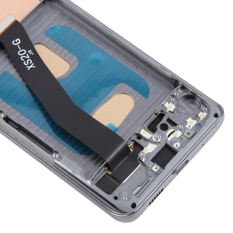 For Samsung Galaxy S20 5G SM-G981B TFT LCD Screen Digitizer Full Assembly with Frame  - Grey