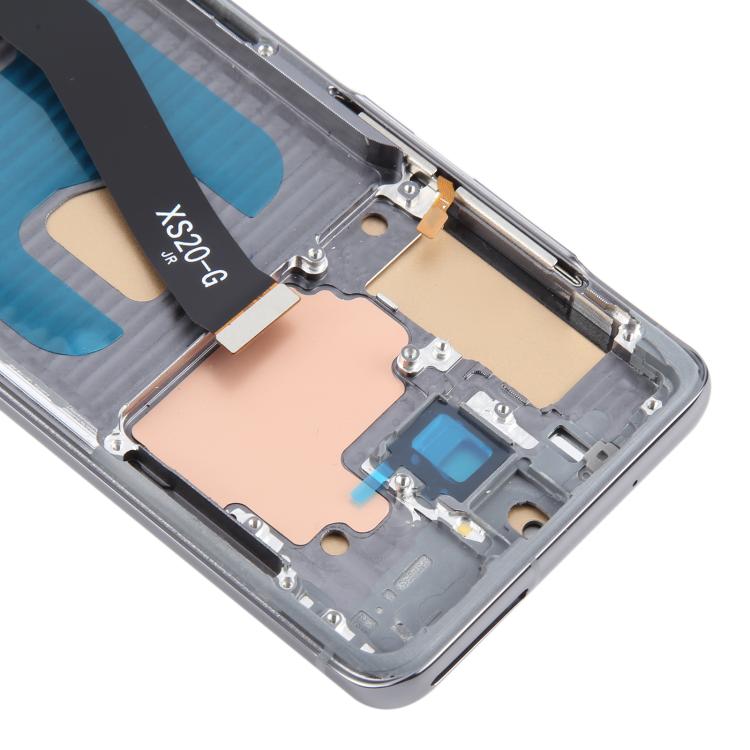 For Samsung Galaxy S20 5G SM-G981B TFT LCD Screen Digitizer Full Assembly with Frame  - Grey