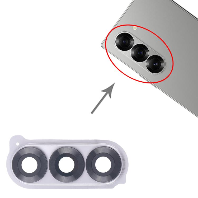 For Samsung Galaxy Z Fold6 SM-F956B Rear Camera Lens Cover  - Silver