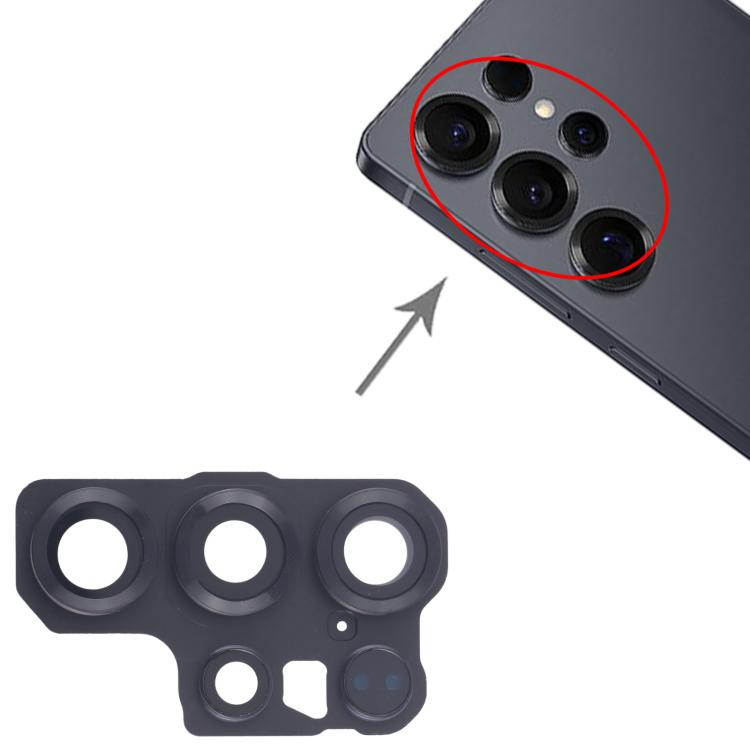 For Samsung Galaxy S25 Ultra SM-S938B 10pcs Rear Camera Lens Cover  - Black