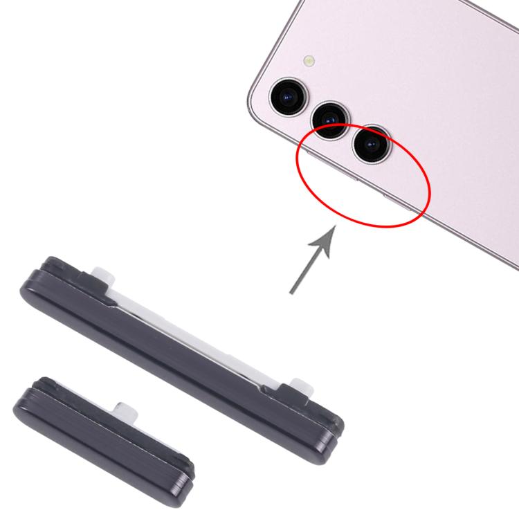 For Samsung Galaxy S23 SM-S911B 10pcs Power Button and Volume Control Button  - Black