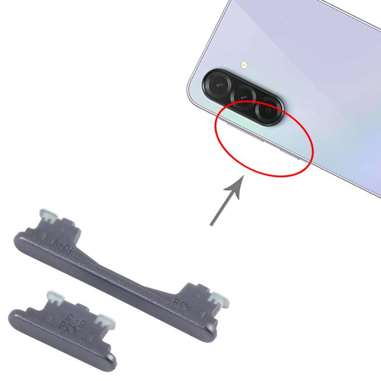 For Samsung Galaxy A36 SM-A366B 10pcs Power Button and Volume Control Button  - Black