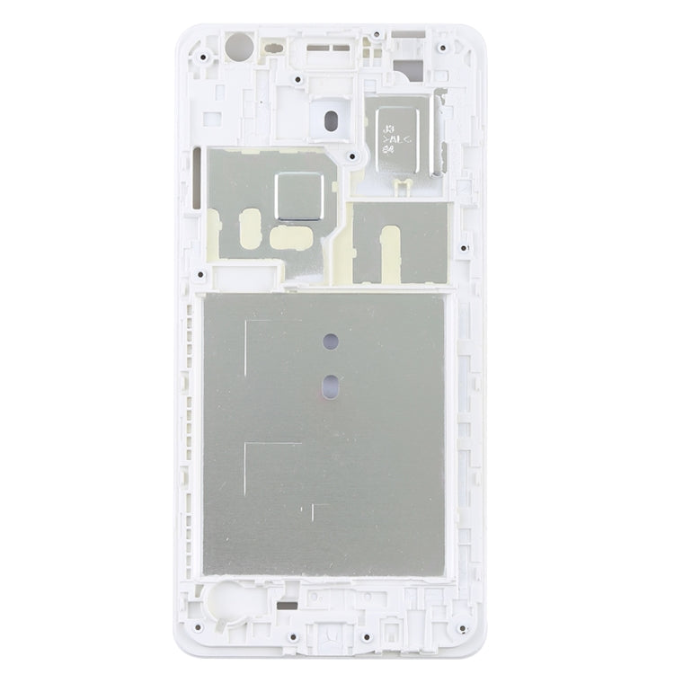 For Galaxy J3 Pro Front Housing LCD Frame Bezel (White)