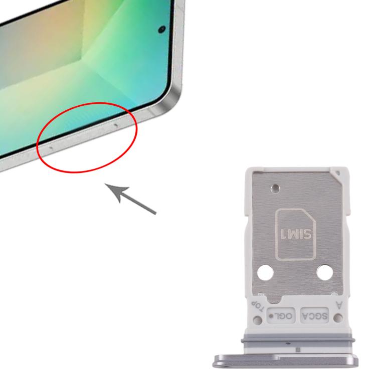 For Samsung Galaxy S25 FE SM-S731B Original SIM Card Tray + SIM Card Tray  - Silver